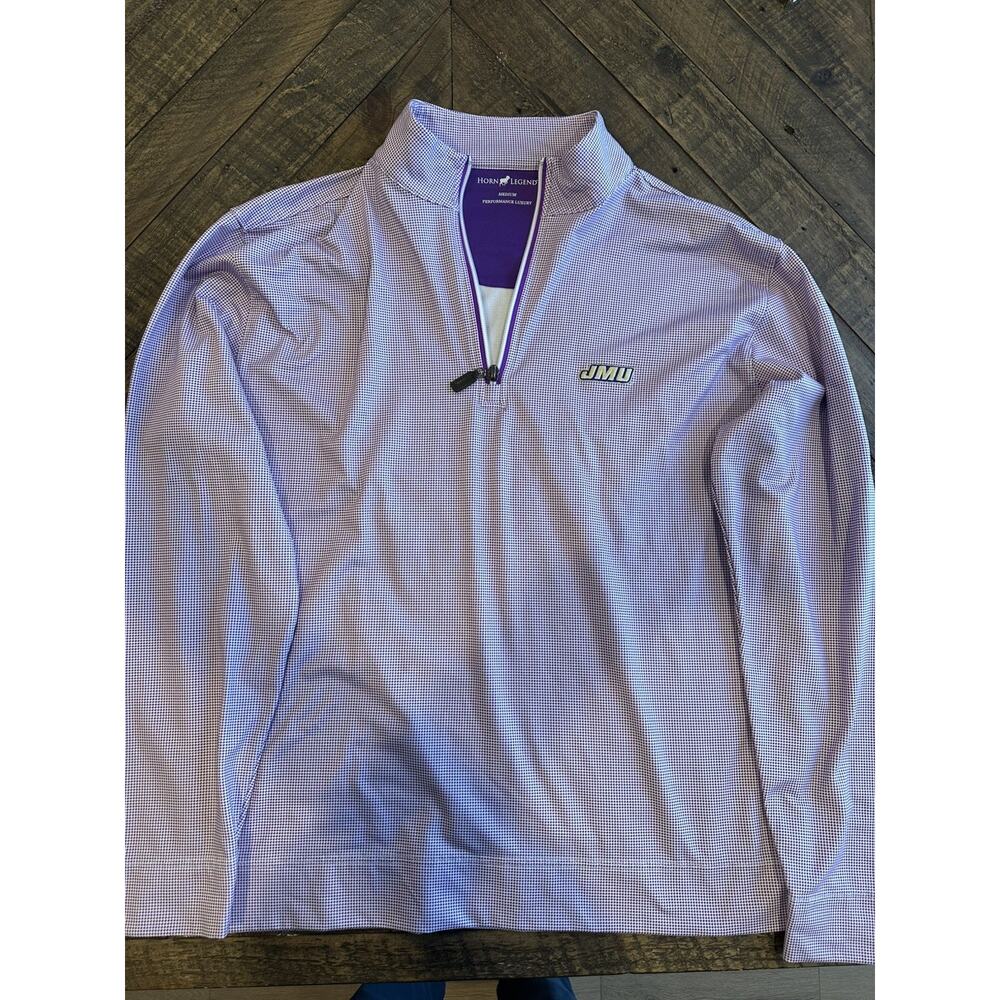 James Madison Shepherd PrestigeZip Pullover Horn Legend Golf M